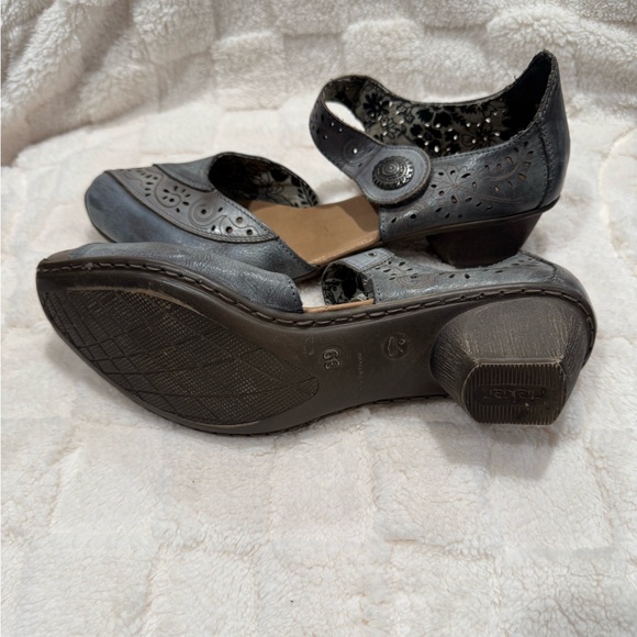 Rieker Women's Gray Leather Shoes - Picture 5 of 5